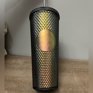 Starbucks Black Iridescent Studded Venti Tumbler 24oz Limited Edition NWT